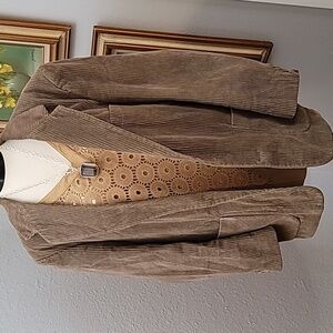 Members Only brown corduroy blazer jacket size 40R men's